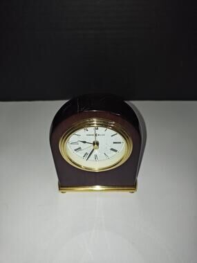 Howard Miller Vintage Rosewood Arch Mantle Table Clock Rosewood Model 613487
